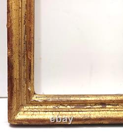 10 X 12 Antique Handmade Closed Corner 22k Gold Leaf Scoop Frame