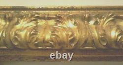 10 X 12 STD PICTURE FRAME 3 1/2 WIDE REVERSE ANTIQUED GOLD with GLAZING BACKING