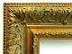 12 X 16 STD PICTURE FRAME 3 1/2 WIDE SCOOP GOLD LEAF ORNATE with GLAZING BACKING