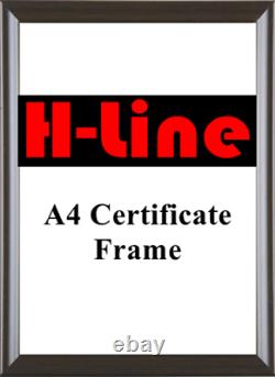 12 X A4 Certificate Brown / Gold Photo Picture Frames Free Standing Wall Frame