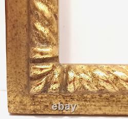 15 X 18 Hand Carved Closed Corner 22k Gold Leaf Reverse J Pocker Picture Frame