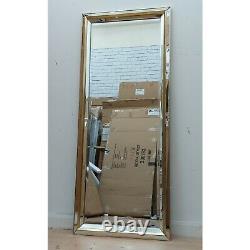 #1693 Large Gold Full Length Leaner Wall Mirror B-STOCK DEFECTS 151.5 x 62.5cm