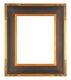 16 X 20 STD PICTURE FRAME CARVED CORNERS BRONZE GOLD FINISH with GLAZING / BACKING