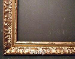 18 X 24 STD PICTURE FRAME 2 1/2 WIDE DARK GOLD LEAF ORNATE with GLAZING BACKING