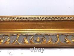 18 X 24 Standard Size Picture Frame 2 1/2 Wide Gold Leaf Panel Elegant Carving