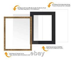 18x24 Frame Gold With Black Picture Mat For 18x24 Photo Gold 22x28 Frame To Di