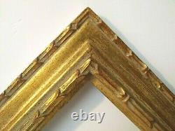 20 X 24 STD PICTURE FRAME 2 WIDE EMBOSSED GOLD REVERSE with GLAZING / BACKING