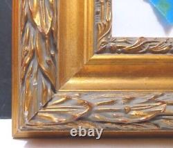 20 X 24 Standard Size Picture Frame 2 5/8 Wide Ornately Carved Gold Leaf Scoop