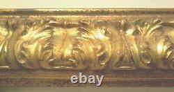 22 X 28 Std Picture Frame 3 1/2 Wide Ornately Carved Reverse Antiqued Gold Leaf