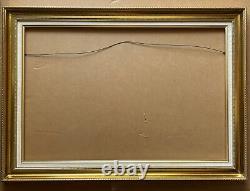 24x36 Frame Gold Vintage Wood Picture Frame With Linen Liner With Gold Lip 30 X 42
