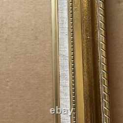 24x36 Frame Gold Vintage Wood Picture Frame With Linen Liner With Gold Lip 30 X 42