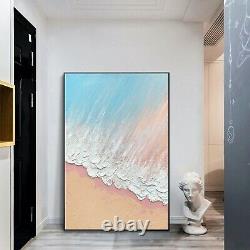24x36 Gold Frame 100% Oil Hand Painting Ocean Wall Art Living room decor