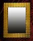 3-D Mirror Frame Mauro Wall Mirror Gold Wooden 85x65 CM Kristall-Form Mirror