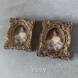 3 Set Classic Photos Frame Carved Gold Hanging Wall Mounted Ornament Wedding