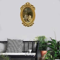 3 Set Photos Frame Carved Gold Hanging Wall Mounted Bathroom Balcony Wedding
