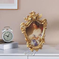 3 Set Photos Frame Carved Gold Hanging Wall Mounted Decor Bedroom