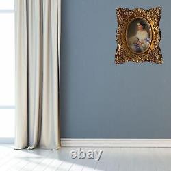3 Set Photos Frame Carved Gold Hanging Wall Mounted Decor Bedroom