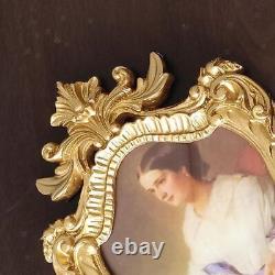 3 Set Photos Frame Carved Gold Wall Mounted Bathroom Porch Places Decoration