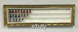 3 Tier Nail Polish Wall Mounted Display in Gold FRAME WHITE/GOLD (POS)