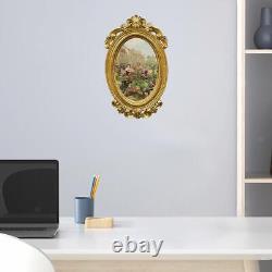 3set Photos Frame Carved Gold Wall Mounted Bedroom Bathroom Decoration