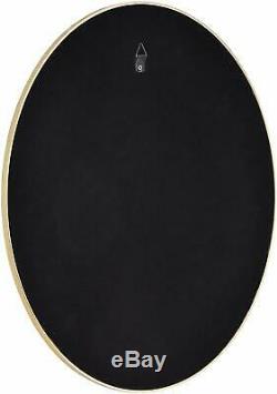 40cm Large Round Gold Wall Mounted Mirror Brass Metal Frame Bathroom Living Room
