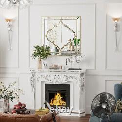 60cm Decorative Accent Mirror Wall Mounted Gold Frame for Fireplace Bedroom