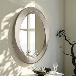 60x80cm Oval Beveled Wall Accent Mirror Vanity Antique Gold Frame Makeup Home De