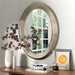 60x80cm Oval Beveled Wall Accent Mirror Vanity Antique Gold Frame Makeup Home De