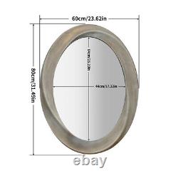 60x80cm Oval Beveled Wall Accent Mirror Vanity Antique Gold Frame Makeup Home De