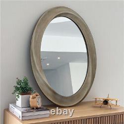 60x80cm Oval Beveled Wall Accent Mirror Vanity Antique Gold Frame Makeup Home De