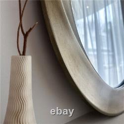 60x80cm Oval Beveled Wall Accent Mirror Vanity Antique Gold Frame Makeup Home De