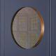 80cm Extra Large round gold wall mirror brush Gold Metal Frame Round Wall Mirror