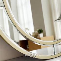 80x88cm Wall Mirror Art Irregular Venetian Mirrors with Golden Rim Elegant Line