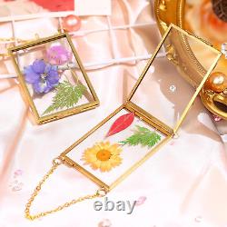 8 Pcs Glass Frame for Pressed Flowers 3.5 X 2.5 Inch, Small Floating Picture Fra