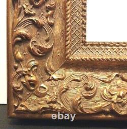 8 X 10 Elegant Standard Size Scoop Picture Frame Ornate Carved Gold Leaf 3 Wide