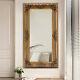 99185CM Vintage Gold Wood Frame Mirror Wall Mount Window Style Home Room Décor