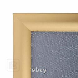 A4 A3 A2 A1 Gold Mitred Corner Snap frame Retail Poster Display / Frame