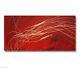 ABSTRACT CANVAS PAINTING red gold. Modern wall art artwork Australia