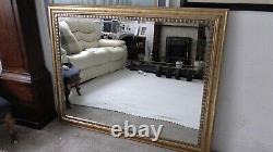 A very large beautiful gilt framed modern mirror 141cm x 110cm & ready to hang