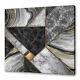 Abstract Minimalism Marble Grey Gold Geometric Shapes Canvas Print Wall Art