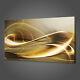 Abstract Wave Of Gold Canvas Picture Print Wall Art Home Decor Free Delivery
