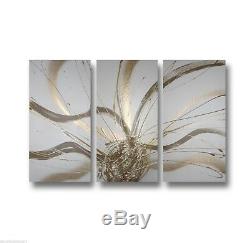 Abstract art canvas painting gold brown white Wall art paintings Australia