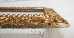 Antique Fits 12x 15 Gold Gilt Picture Frame Victorian Wood Ornate Gesso Wide