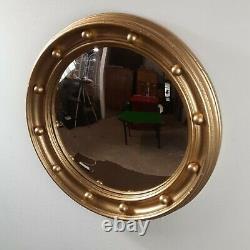 Antique Gilt Convex Wall Mirror