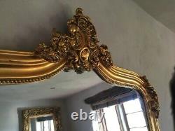Antique Gold Ornate French Dressing Dress Arch Full Length Leaner Mirror 6ft
