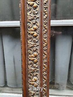 Antique High Gloss Wood Gold Encrusted Design Photo Picture Frame 29''w X 35''d