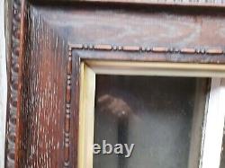 Antique Oak Wood Gold Gilt Liner Photo Picture Frame 25 3/8''w X 31 1/2''d