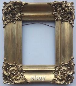 Antique Ornate Gilt Wooden Picture Frame Rebate Size 19 x 25.5 cm ref 1089