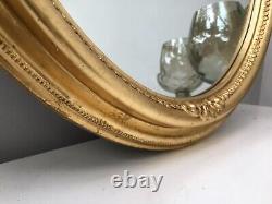 Antique Ornate Oval Design Wall Mirror Gold Free Style Frame Vintage 60x80cm