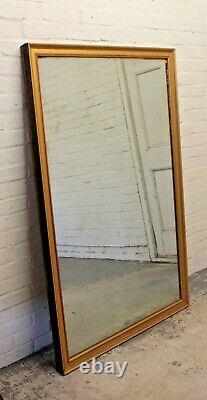Antique Style Gilt Framed Rectangular Wall Mirror (Can Deliver)